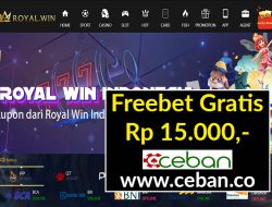 ROYALWIN – FREEBET GRATIS TANPA DEPOSIT RP 15.000