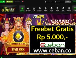 838WIN – FREEBET GRATIS TANPA DEPOSIT RP 5.000