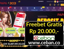 PAPA303 – FREEBET GRATIS TANPA DEPOSIT RP 20.000