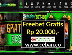 HAPPYBET188 – FREEBET GRATIS RP 20.000 TANPA DEPOSIT