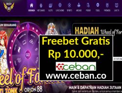 ORION88 – FREEBET GRATIS RP 10.000 TANPA DEPOSIT