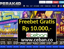 PERAK4D – FREEBET GRATIS RP 10.000 TANPA DEPOSIT