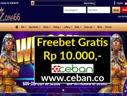 ZONA66 – FREEBET GRATIS RP 10.000 TANPA DEPOSIT