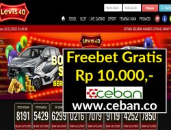 LEVIS4D – FREEBET GRATIS RP 10.000 TANPA DEPOSIT