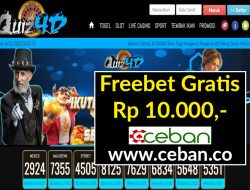 QUIZ4D- FREEBET GRATIS RP 10.000 TANPA DEPOSIT