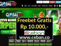 GLOBAL4D – FREEBET GRATIS RP 10.000 TANPA DEPOSIT