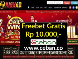 HIGH4D – FREEBET GRATIS RP 10.000 TANPA DEPOSIT