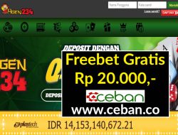 AGEN234 – FREEBET GRATIS RP 20.000 TANPA DEPOSIT