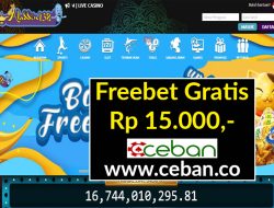 ALADDIN138 – FREEBET GRATIS RP 15.000 TANPA DEPOSIT