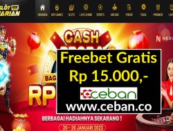 SLOTHARIAN – FREEBET GRATIS RP 15.000 TANPA DEPOSIT