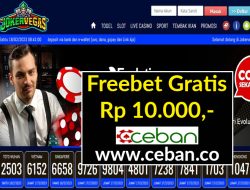 JOKERVEGAS – FREEBET GRATIS RP 10.000 TANPA DEPOSIT