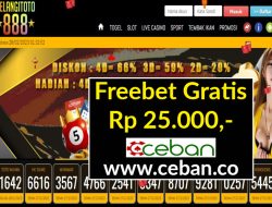 PELANGITOTO888 – FREEBET GRATIS RP 25.000 TANPA DEPOSIT