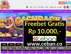 TOTOPANEN – FREEBET GRATIS RP 10.000 TANPA DEPOSIT