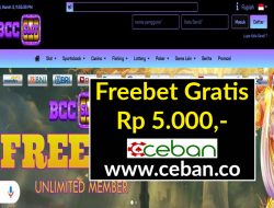 BCCSLOT – FREEBET GRATIS RP 5.000 TANPA DEPOSIT