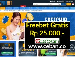 PIONBET – FREEBET GRATIS RP 25.000 TANPA DEPOSIT