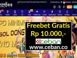 TATO44 – FREEBET GRATIS RP 10.000 TANPA DEPOSIT