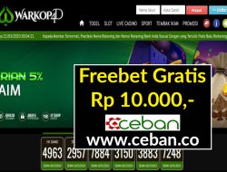 WARKOP4D – FREEBET GRATIS RP 10.000 TANPA DEPOSIT