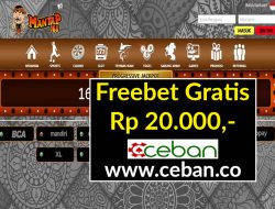 MANTAP168 – FREEBET GRATIS RP 20.000 TANPA DEPOSIT