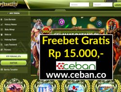 PERANGJITU – FREEBET GRATIS RP 15.000 TANPA DEPOSIT