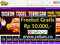 UDINSLOT – FREEBET GRATIS RP 10.000 TANPA DEPOSIT