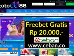 TOTOGG88 – FREEBET GRATIS RP 20.000 TANPA DEPOSIT