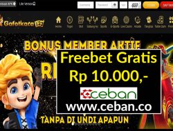 GATOTKACA123 – FREEBET GRATIS RP 10.000 TANPA DEPOSIT