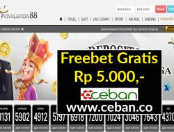 VIVALAVIDA88 – FREEBET GRATIS RP 5.000 TANPA DEPOSIT