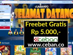 JUARAMPO – FREEBET GRATIS RP 5.000 TANPA DEPOSIT