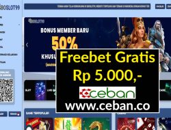 SBOSLOT99 – FREEBET GRATIS RP 5.000 TANPA DEPOSIT