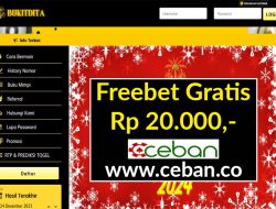 BUKITDITA – FREEBET GRATIS RP 20.000 TANPA DEPOSIT