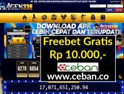 AGEN338 – FREEBET GRATIS RP 10.000 TANPA DEPOSIT