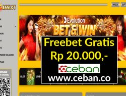 ASSLOT – FREEBET GRATIS RP 20.000 TANPA DEPOSIT