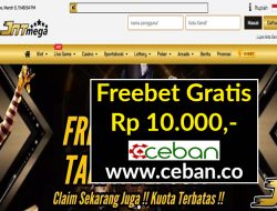 JNTMEGA – FREEBET GRATIS RP 10.000 TANPA DEPOSIT