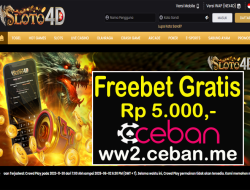 SLOTO4D – FREEBET GRATIS RP 5.000 TANPA DEPOSIT