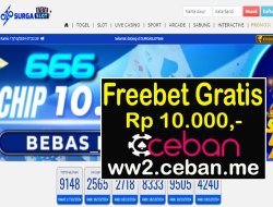 SURGASLOT666 – FREEBET GRATIS RP 10.000 TANPA DEPOSIT