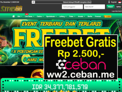 SITUS66 – FREEBET GRATIS RP 2.500 TANPA DEPOSIT