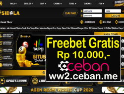 SIBOLA – FREEBET GRATIS RP 10.000 TANPA DEPOSIT