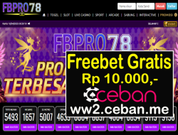 FBPRO78 – EVENT FREEBET RP 10.000 TANPA DEPOSIT