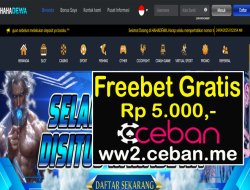 HAHADEWA – EVENT FREEBET RP 5.000 TANPA DEPOSIT