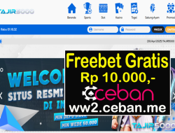 TAJIR5000 – EVENT FREEBET RP 10.000 TANPA DEPOSIT