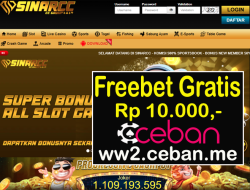 SINARCC – EVENT FREEBET RP 10.000 TANPA DEPOSIT