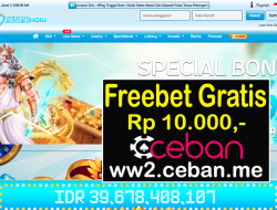 PASIFIKHOKI – EVENT FREEBET RP 10.000 TANPA DEPOSIT